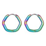 color: Round Wire Hexagon Ear Cuff Colorful 1 PC