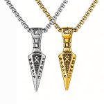 Men and Women Simple Steel Arrow Small Pendant Pendant Vintage Stainless Steel Darts Necklace Ornament