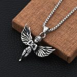 color: Angel + Stainless Steel Chain