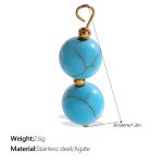 color: PJ671BEG Blue Turquoise Pendant