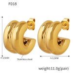 color: F018-Gold Earrings