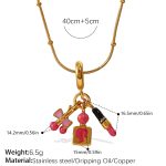 color: PJ867G-XL567G1.3MM Snake Bone Clip Ball Chain -