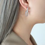 color: F703-Steel Color Earrings