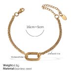 color: SL318G Gold Bracelet