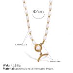 color: XL539WEG Freshwater Pearl Necklace