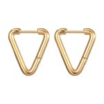 color: Round Wire Triangle Ear Cuff Gold 1 PC