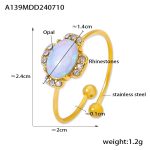 color: A139-Gold Oval Ring / size: US 7