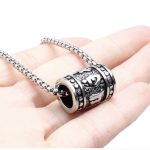 color: Sanskrit Ring + Stainless Steel Chain