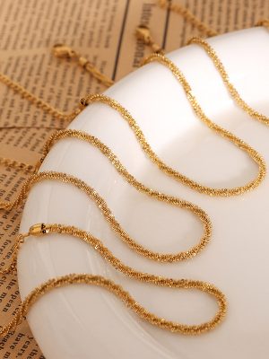 Korean Style Summer Open Feet All-Match Cauliflower Anklet Stainless Steel 18K Gold Girl Girlfriends' Accessories Gift