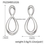 color: F625-Steel Color Earrings