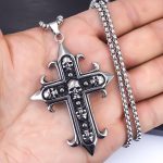 color: Cross + Steel Chain