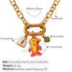 color: XL695G1 Gold Necklace
