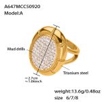 color: A647-A Gold Ring / size: US 6
