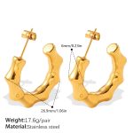 color: EH1272G Gold Earrings