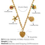 color: XL611G Gold Necklace