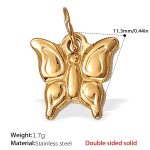 color: PJ453G Double-sided Solid Gold Pendant