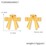color: F1492-Gold Earrings