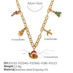 color: XL628G1 Gold Necklace