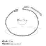 color: JL07S Silver Anklet