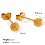 color: EH783 Gold Earrings