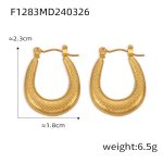 color: F1283-Gold Earrings