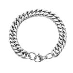 color: 10mm Steel Color Lobster Clasp / size: 18cm Bracelet