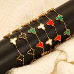 Stainless Steel Butterfly Bracelet Female 18K Gold All-Match Simple High-End Bracelet