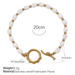 color: SL381WEG Freshwater Pearl Bracelet