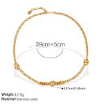 color: XL912G Gold Necklace