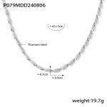 color: TXP079-Steel Color Polished Segment Length 9mm