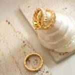 Tiktok Same Style Personality Diamond Stud Zircon Ring Stainless Steel Gold Plated Forefinger Ring Non-Fading Bracelet