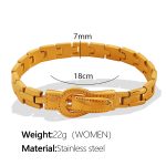 color: SL16 Women's Gold Magnetic Bracelet