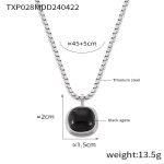 color: TXP028-Steel Color Black Agate