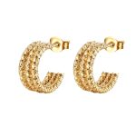 color: Starry Pave Flat Splice 15MM Gold