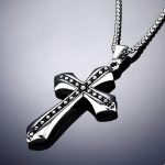 color: Cross + Stainless Steel Chain