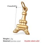 color: PJ441G Double-sided Solid Gold Pendant