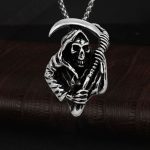 color: Grim Reaper Scythe + Stainless Steel Chain