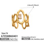 color: A705-Gold Ring / size: US 7