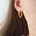 color: F1177-Gold Earrings