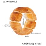 color: E679-Brown Bangle Diameter 60mm