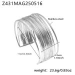 color: Z431-Steel Color Bangle -Small