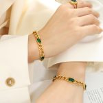 color: E386-Gold Bracelet 16+5cm