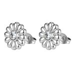 color: Sunflower Flower Stud Earrings 3 Steel Color