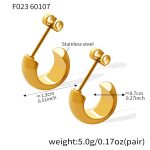 color: F023-Gold Earrings