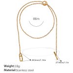 color: MYL08G Gold Sweater Chain