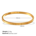 color: SZ214G Gold Bangle