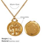 color: XL769G8 Gold Necklace