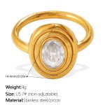 color: JZ192WEG7 White Zircon Ring