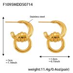 color: F1095-Gold Earrings