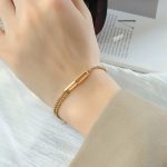 color: E179-Gold Bracelet 15+5cm